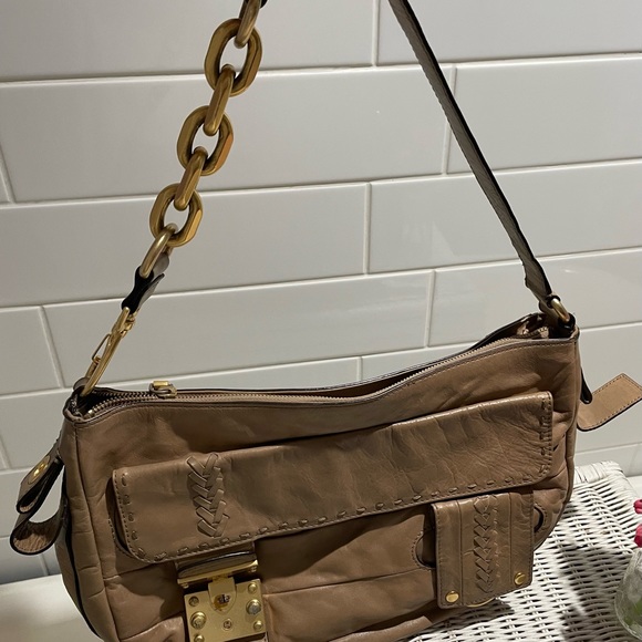 Vintage Tan Leather Juicy Couture purse - Picture 9 of 12